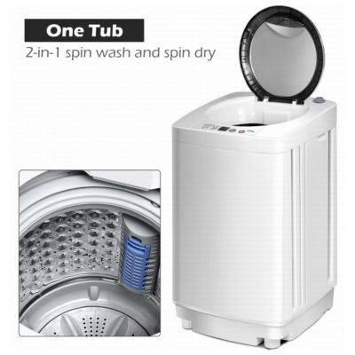 Full-Automatic Laundry Wash Machine Washer/Spinner W/Drain Pump