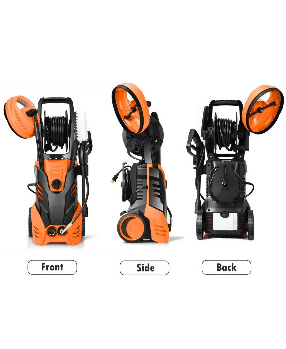 Sugift 2200W 2.0 Gpm Electric Pressure Washer with 5 Nozzles