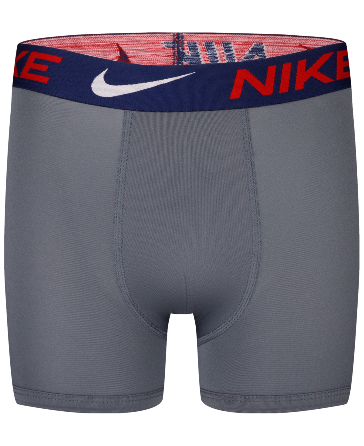 Nike Boys' 3 Pack Essential Boxer Briefs - Little Kid, Big Kid In Gray,black