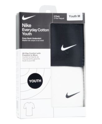 Boys' 8-20 Crew Undershirt, 2-Pack