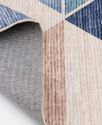 KM HOME VELVET TOUCH WASHABLE DEV 001 AREA RUG 