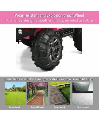 12V Electric Ride On Truck with Parental Remote Control and LED Lights