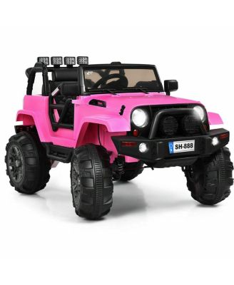 12V Electric Ride On Truck with Parental Remote Control and LED Lights