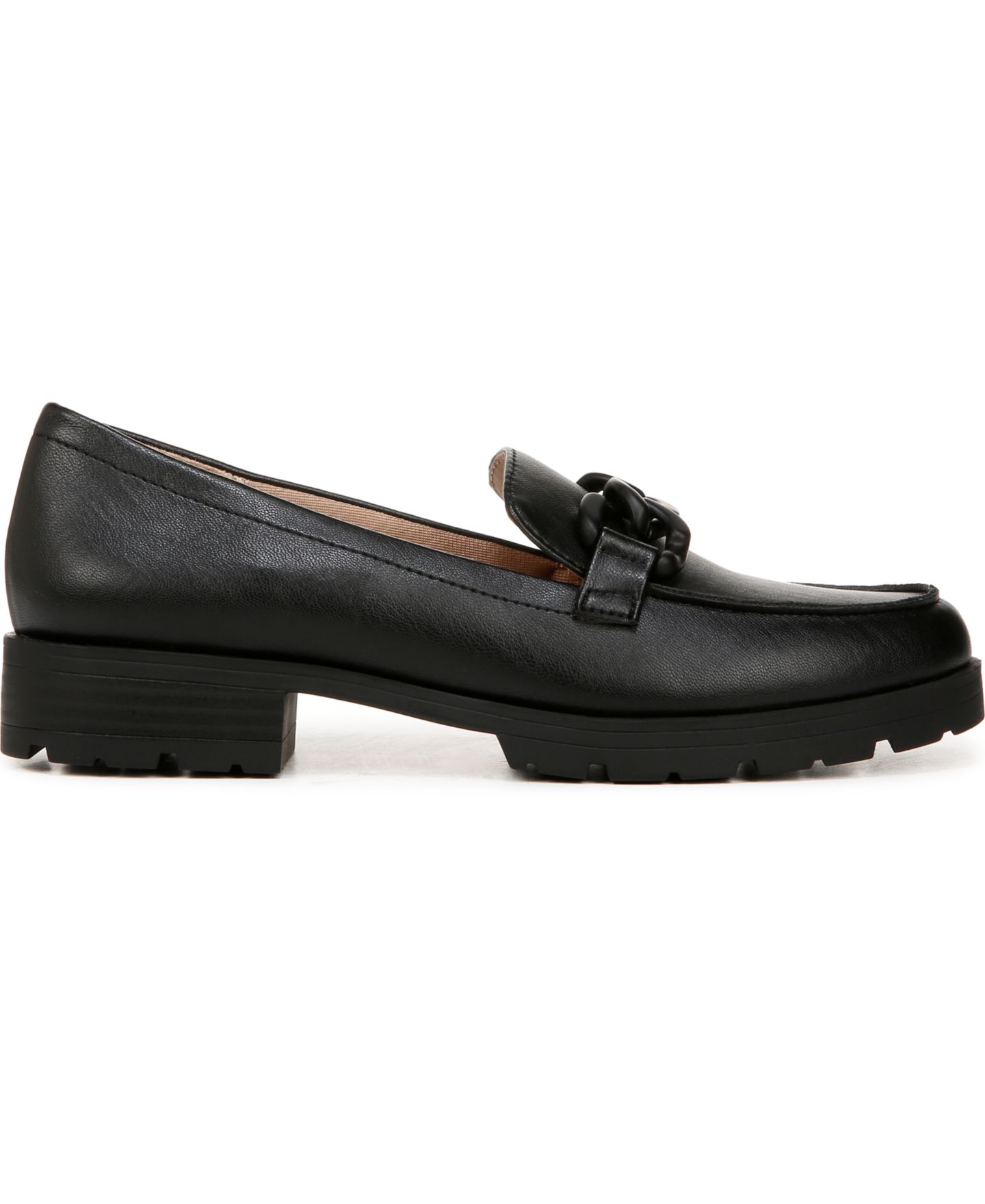 Женские туфли LifeStride London 2 Chain Detail Lug Sole, цвет: Чёрная искусственная кожа — фото 2