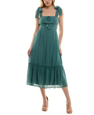 Trixxi - Juniors' Tie-Strap Midi Dress