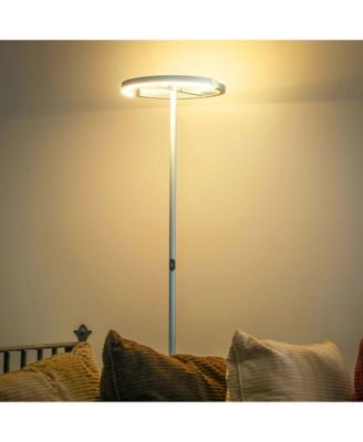 Halo Split 72" LED Torchiere Floor Lamp with Adjustable Head