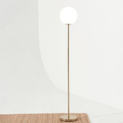 Luna 65" LED Standing Floor Lamp with Globe Shade