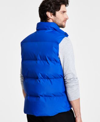 Men's Solid-Color Quilted Puffer Vest