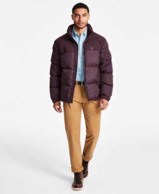 Men's Mixed-Media Puffer Jacket