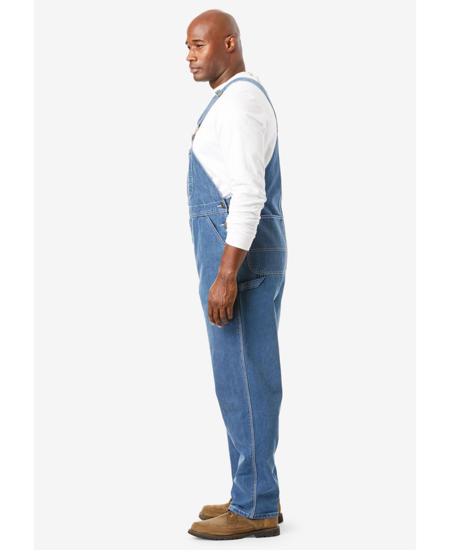 Мужской комбинезон Boulder Creek by KingSize by KingSize Denim Overalls, цвет: Чёрный джинсовый — фото 2