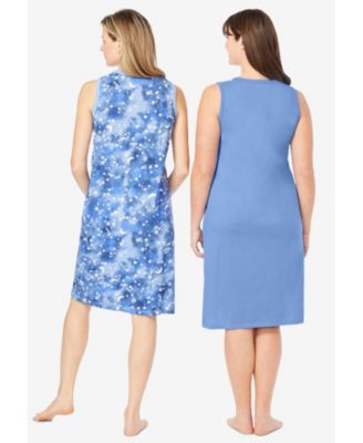 Women's 2-Pack Sleeveless Sleepshirt