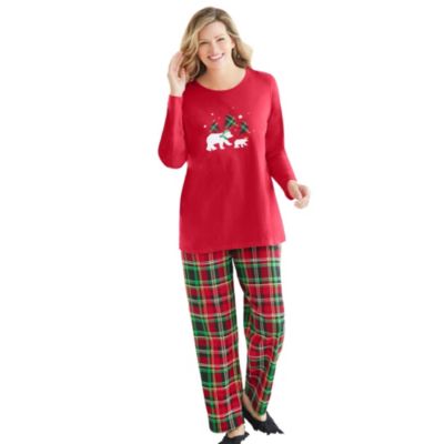 Women's Long Sleeve Knit PJ Set