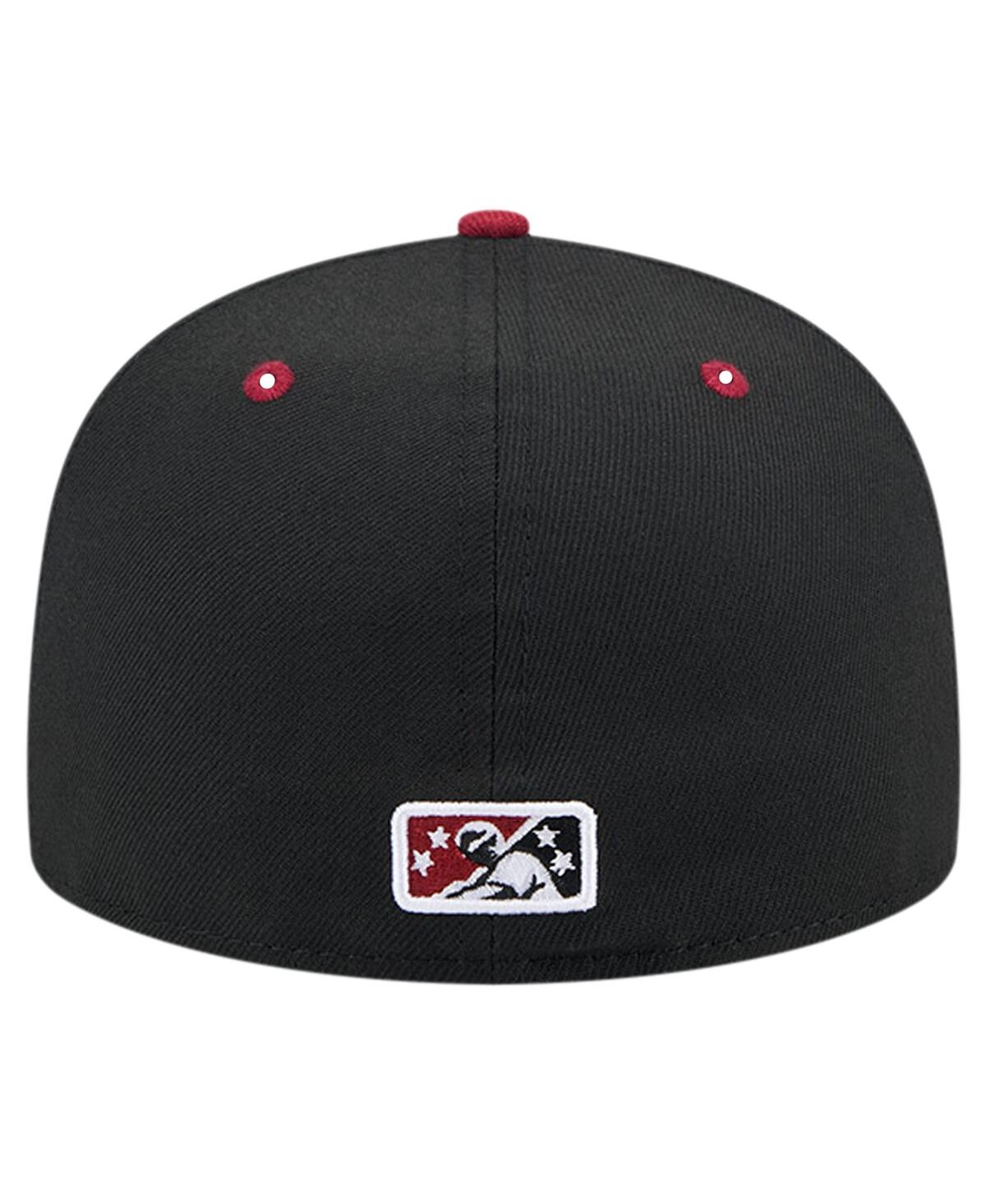 NEW ERA MEN'S BLACK ROUND ROCK EXPRESS THEME NIGHT BRISKETS 59FIFTY FITTED HAT 