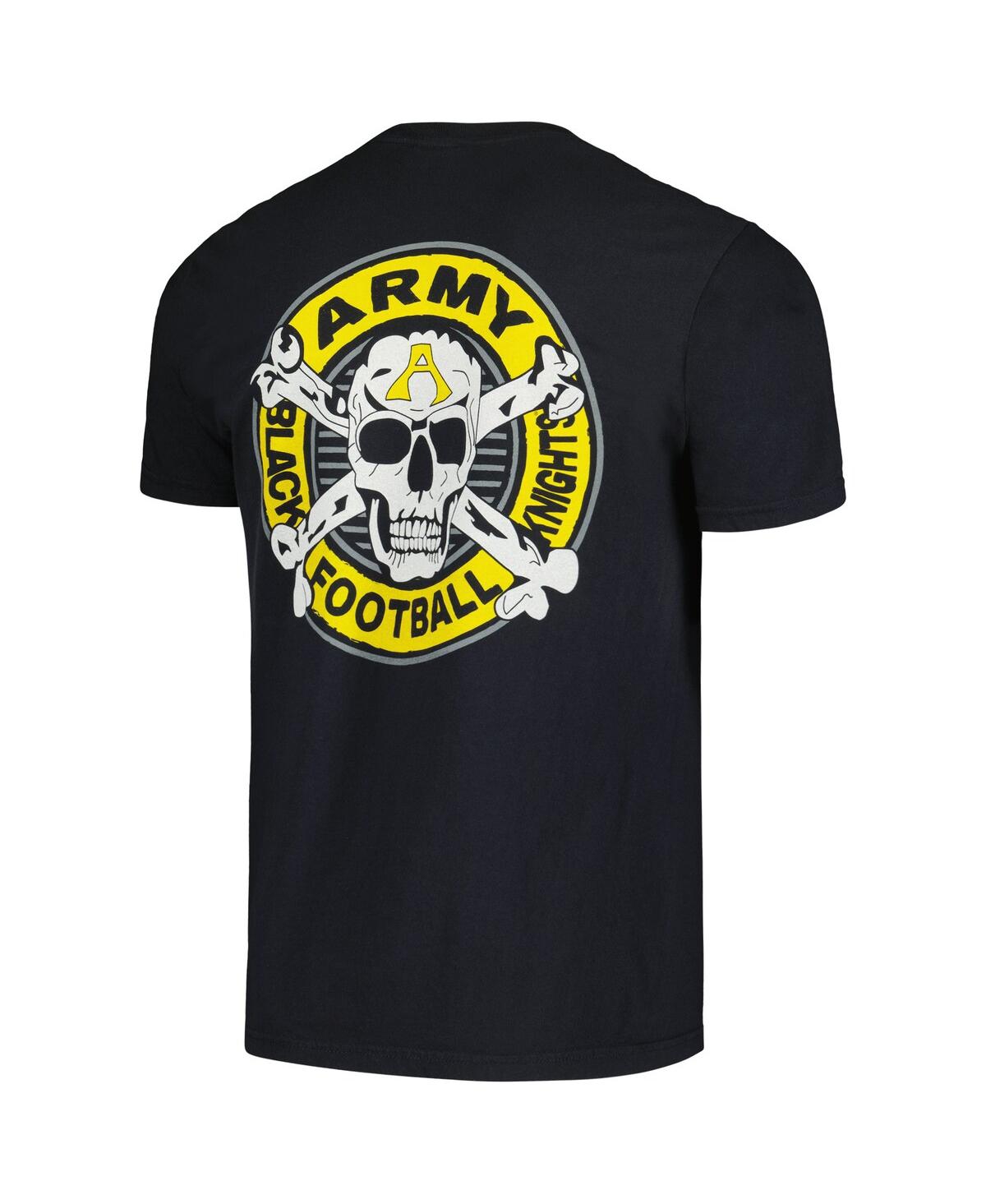 Image One Black Army Men's Black Knights Worn Circle Badge Hyperlocal Comfort Colors T-shirt In Black