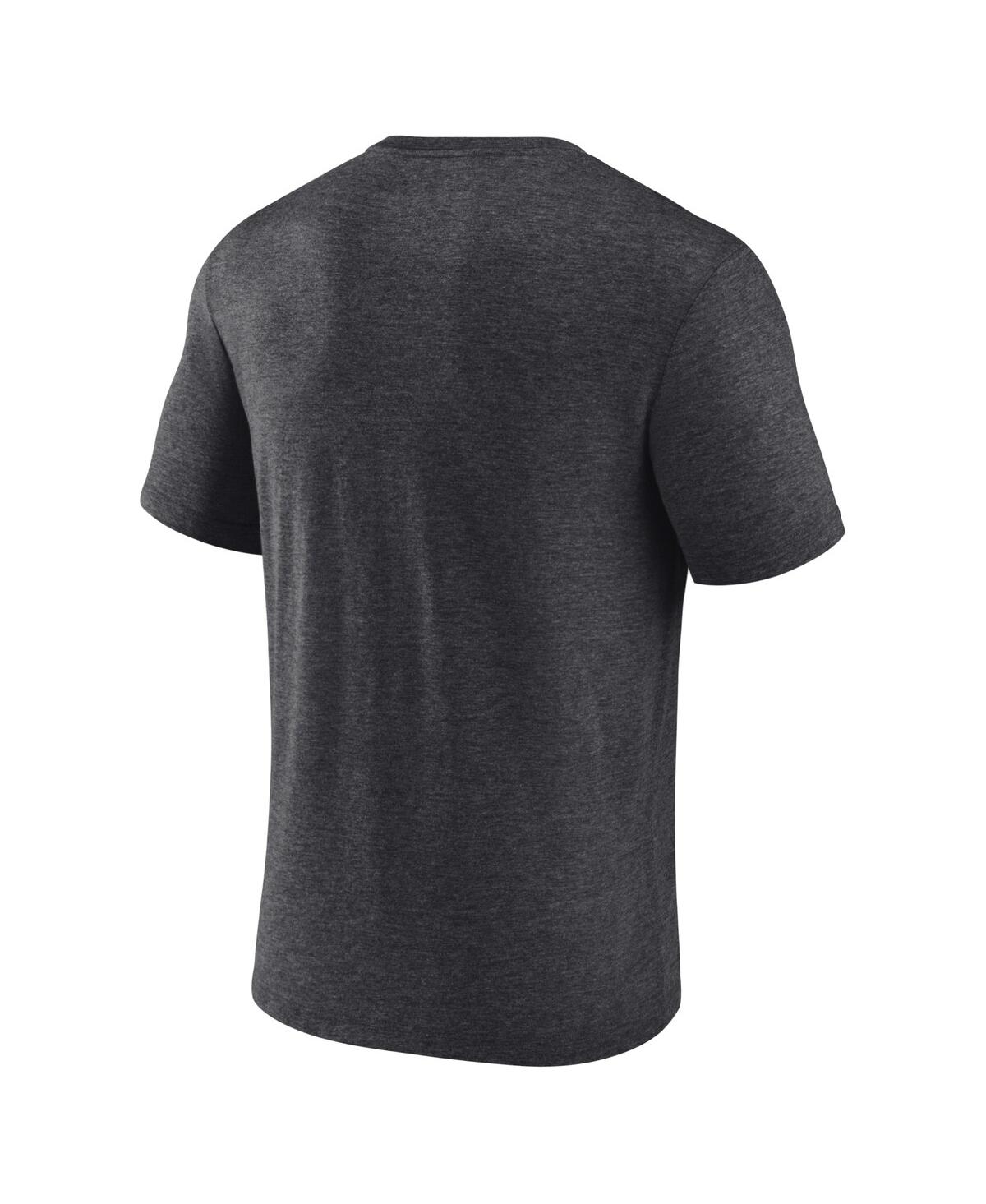 Fanatics Men's Heather Charcoal Baltimore Orioles Home Team Tri-blend T-shirt In Heather Black