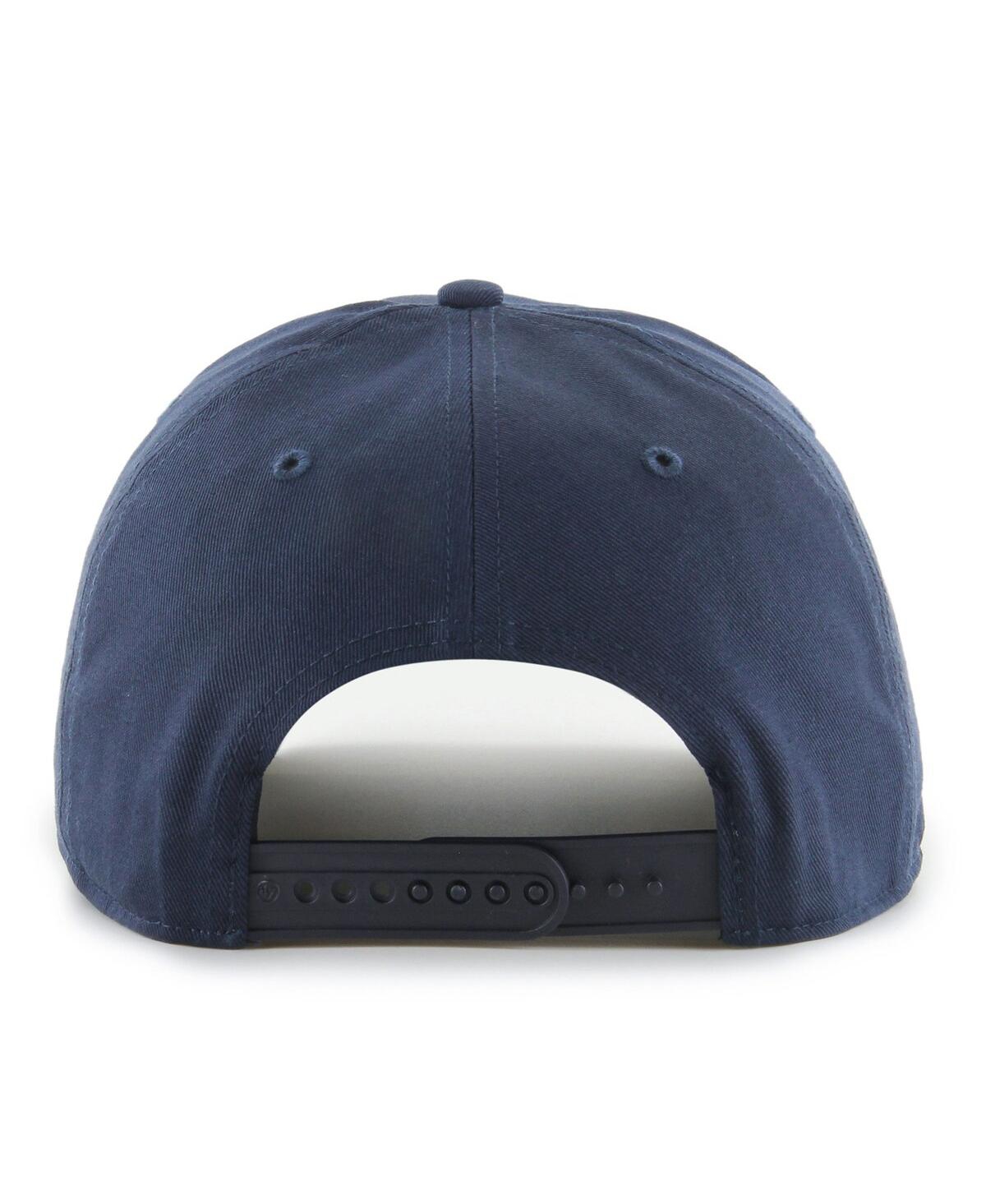 47 Men'sUConn Huskies 2024 Ncaa Men's Basketball National Champions Script Classic Hitch Adjustable Hat - Navy