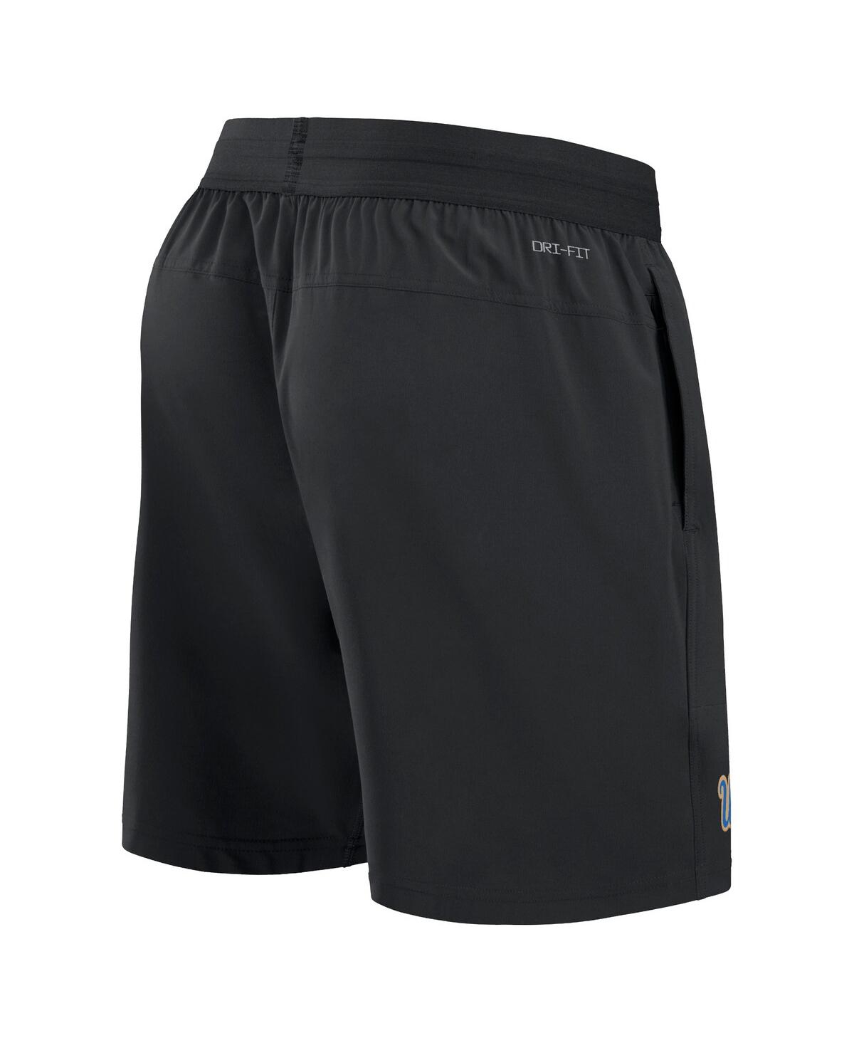 JORDAN MEN'S BLACK UCLA BRUINS 2024 SIDELINE PERFORMANCE SHORTS 