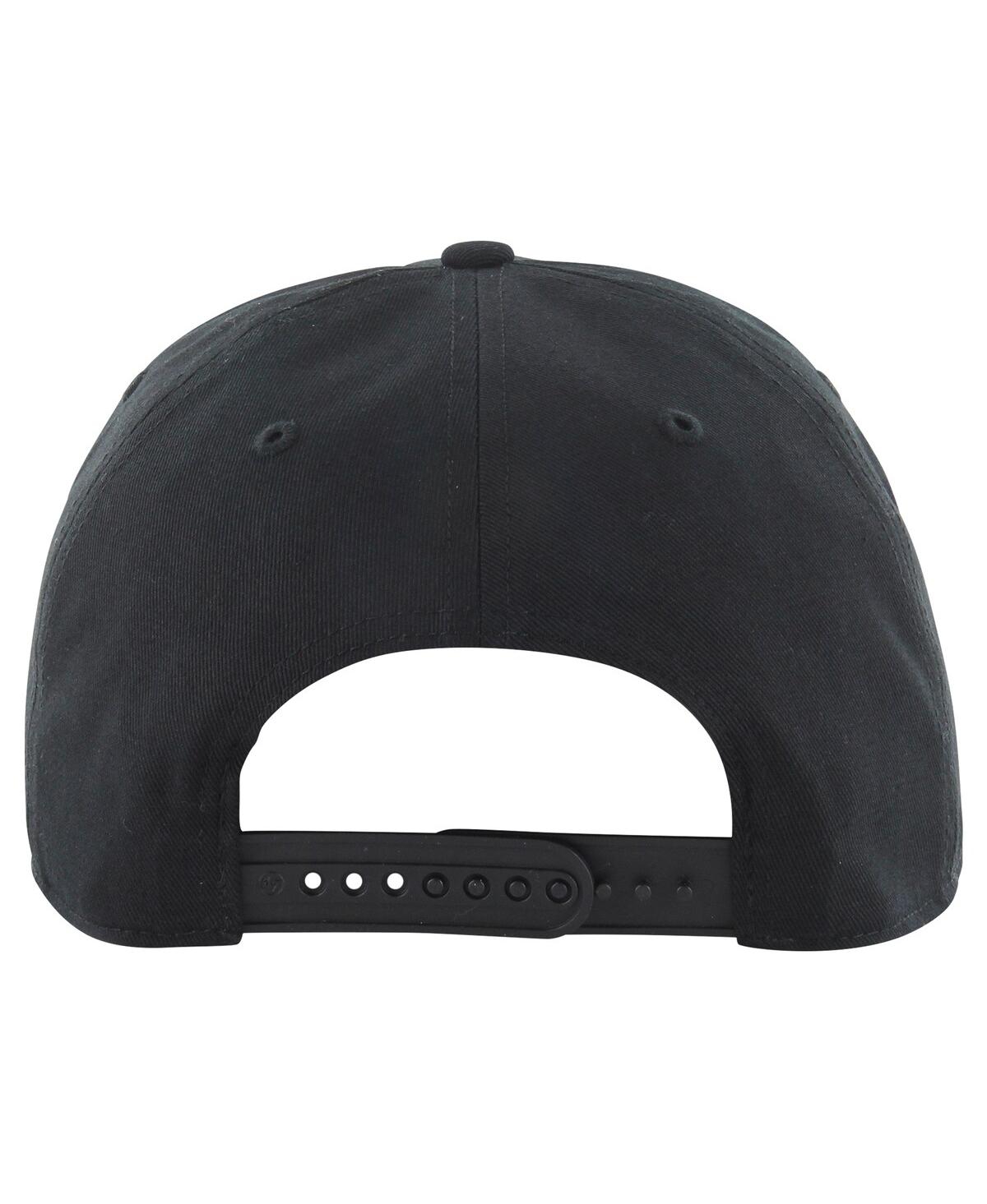 47 Brand 47 Men's Black Boston Bruins 6x Stanley Cup Champions Penalty Box Hitch Adjustable Hat In Black