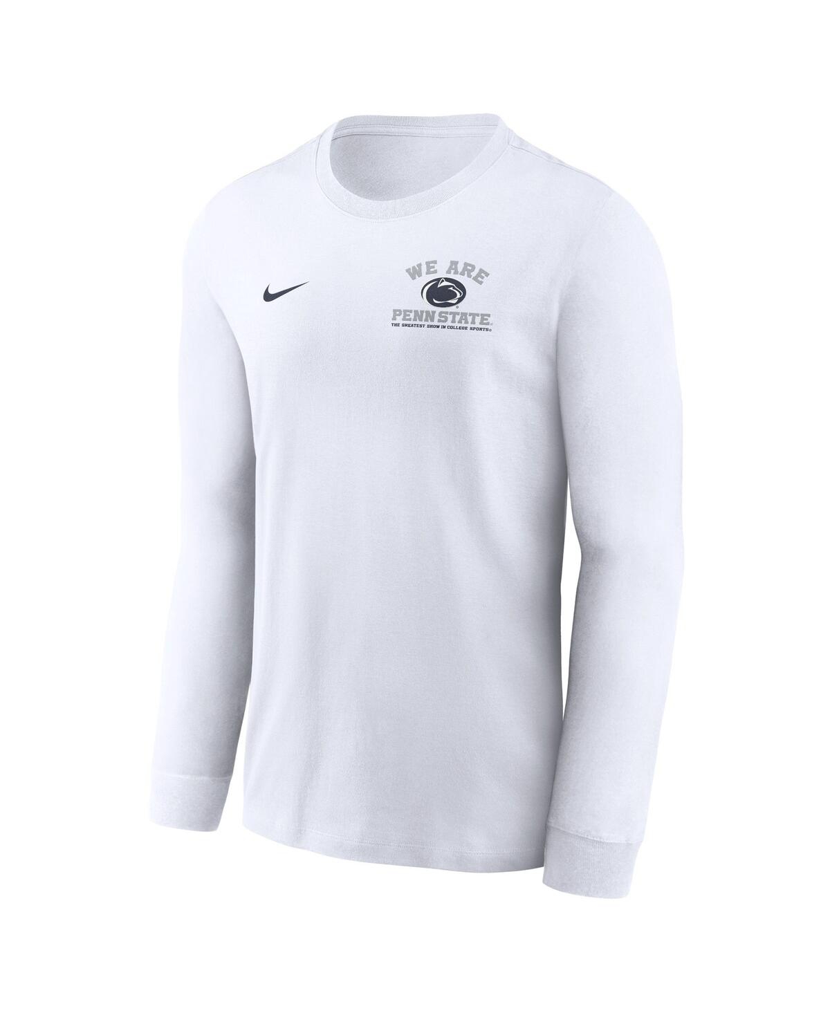 Nike Men'sPenn State Nittany Lions 2024Out Long Sleeve T-Shirt - White