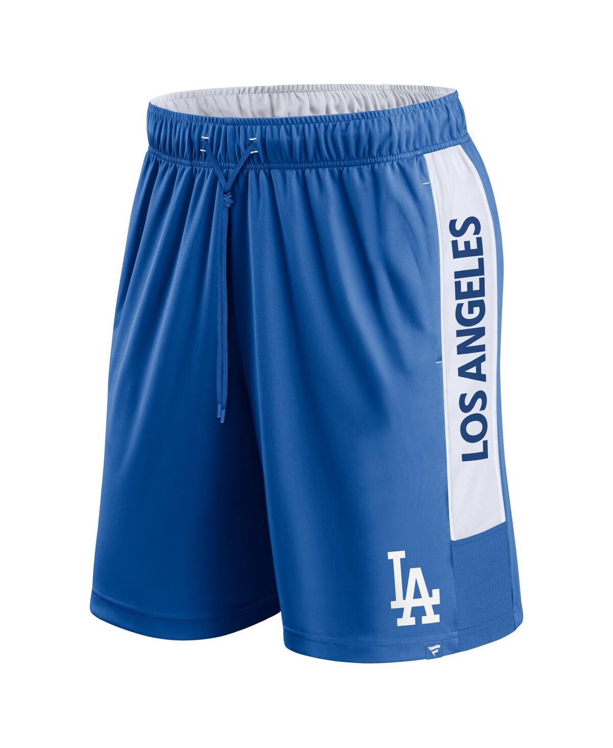 Fanatics Men'sLos Angeles Dodgers Win The Match Defender Shorts - Royal, White