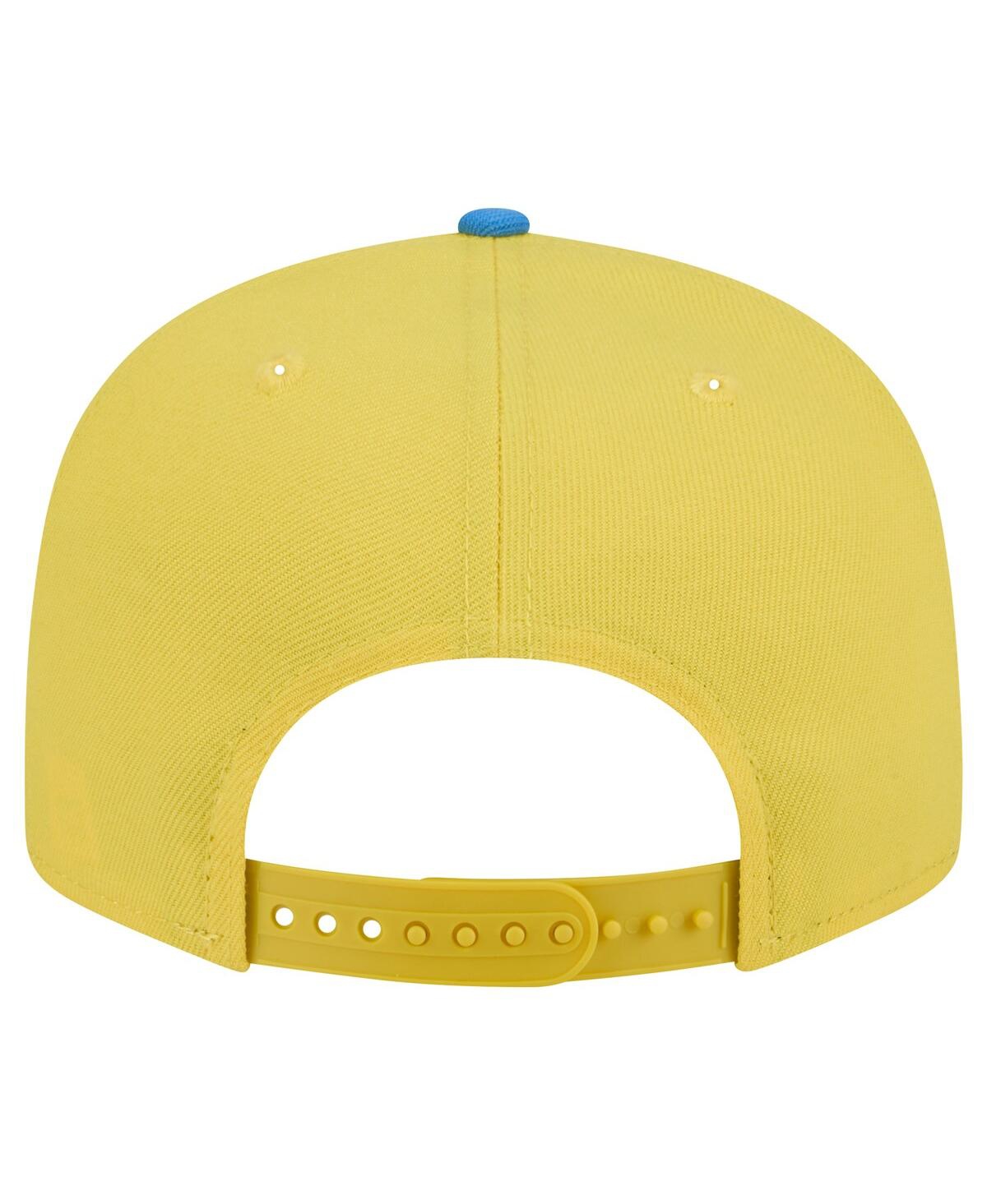 New Era Men'sBoston Red Sox City Connect 9FIFTY Snapback Hat - Light Blue, Yellow