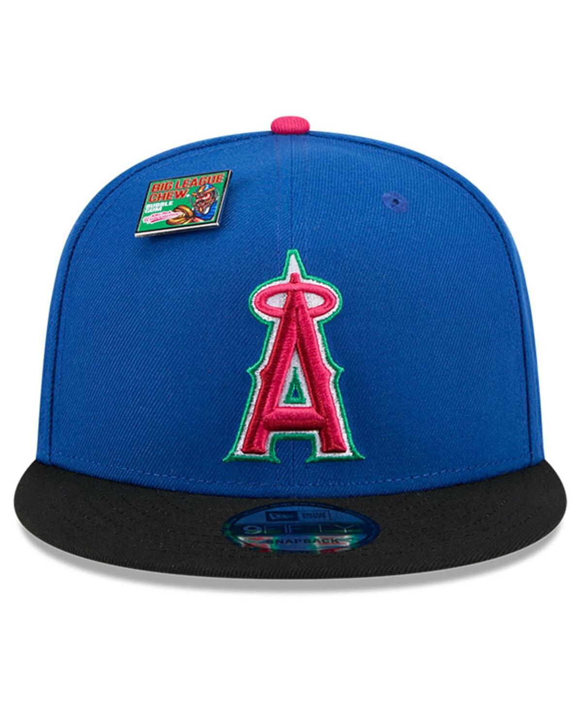 New Era Men'sBlack Los Angeles Angels Watermelon Big League Chew Flavor Pack 9FIFTY Snapback Hat - Royal, Black