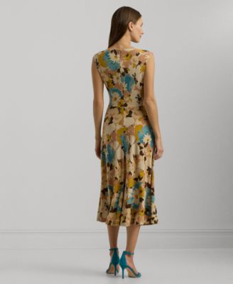Lauren Ralph Lauren Women's Floral Twist-Front Jersey Dress