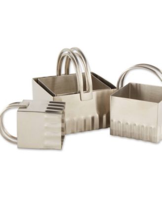 Endurance 4 Piece Square Rippled Biscuit Cutters