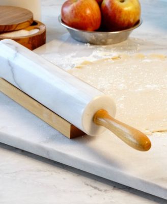 White Marble 18.5" Rolling Pin