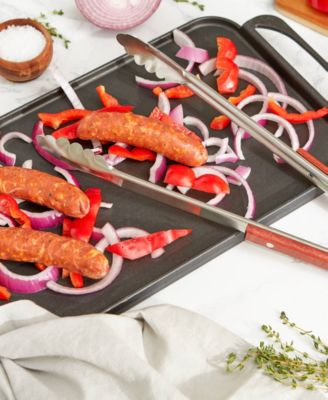 Stainless Steel Rosewood BBQ 19" Tongs