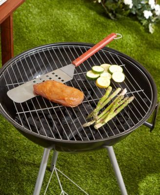 Stainless Steel Rosewood 19"x4"x3" BBQ Long Spatula