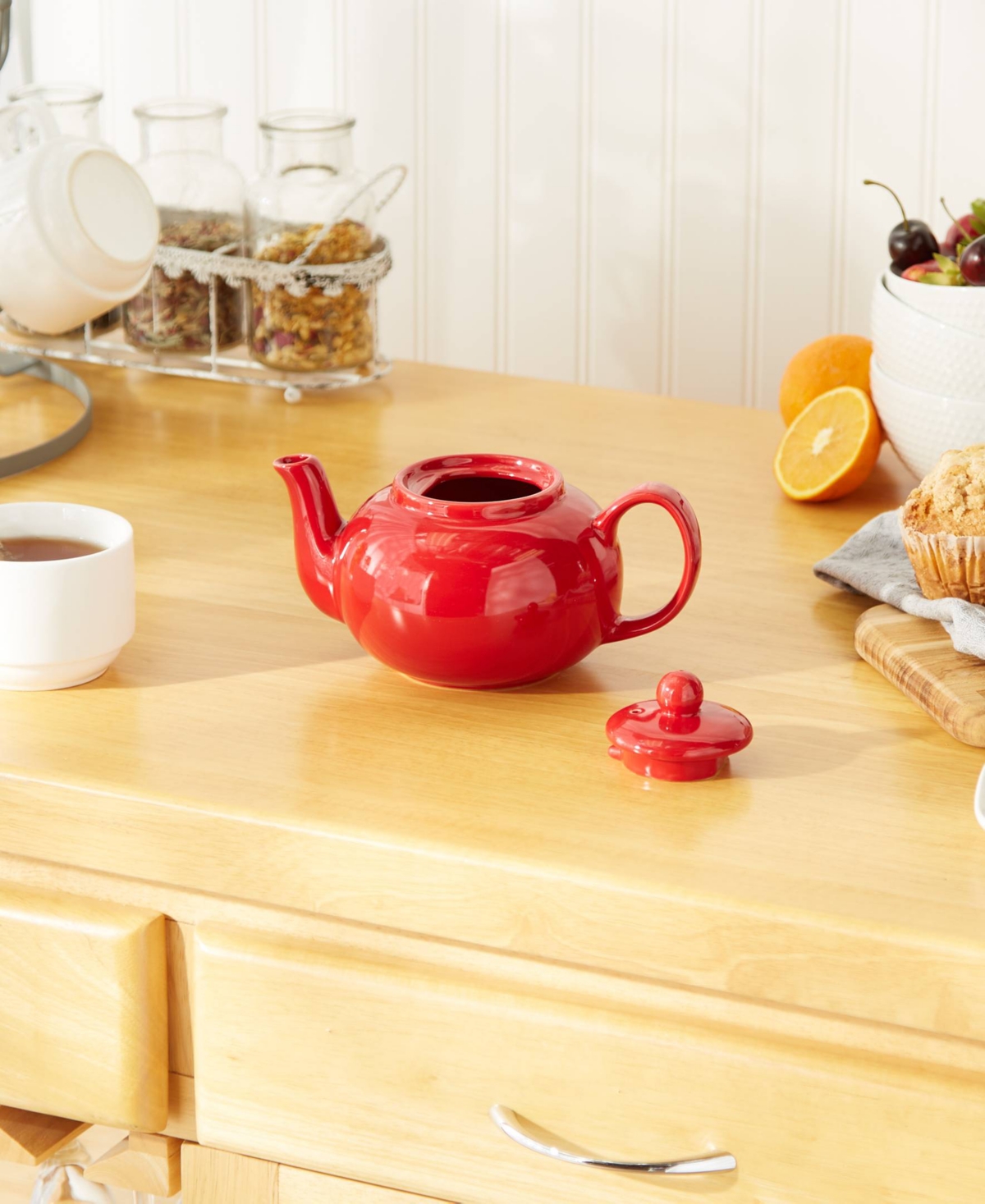 RSVP INTERNATIONAL STONEWARE 16 OUNCE TEAPOT 