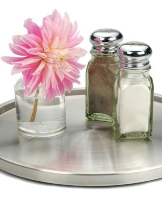 Endurance Stainless Steel 10.5&amp;quot; D x 0.75&amp;quot; H Single Tier Lazy Susan