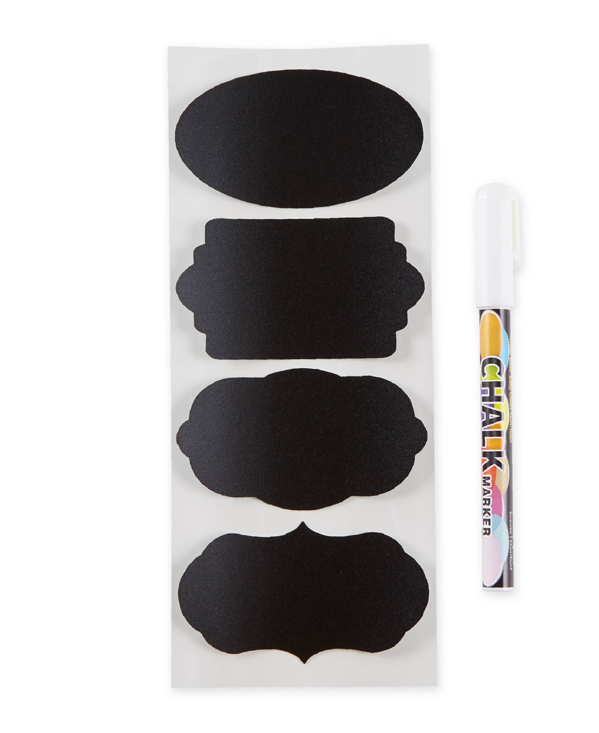 RSVP INTERNATIONAL SILICONE 31 PIECE 3.5 X 2"SPICE LABEL AND CHALK MARKER SET 
