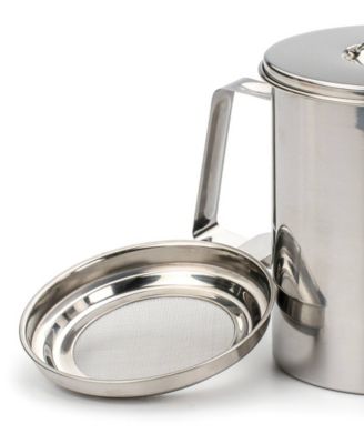 Stainless Steel Endurance Medium 6 Cup Fryer's Friend Grease Keeper