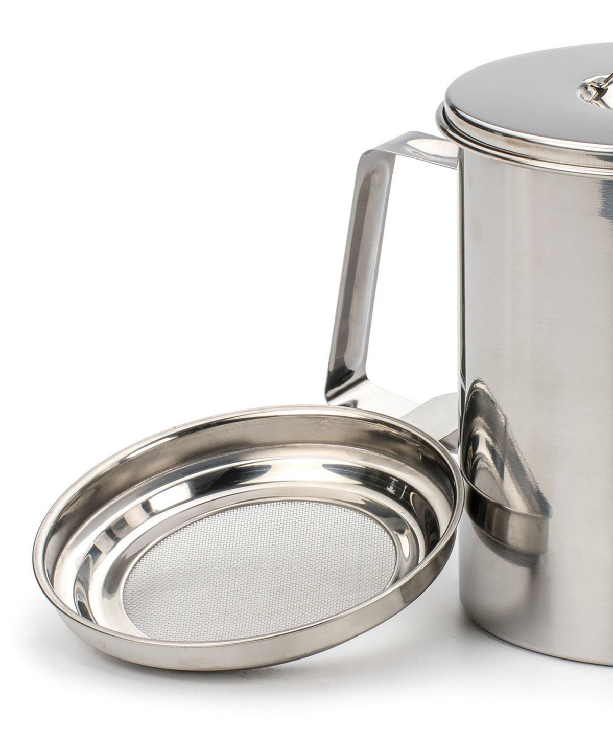 Shop Rsvp International Stainless Steel Endurance Medium 6 Cup Fryer's Friend Grease Keeper In Gray