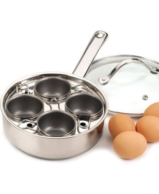 Endurance Stainless Steel Glass 4 Egg Poacher Set