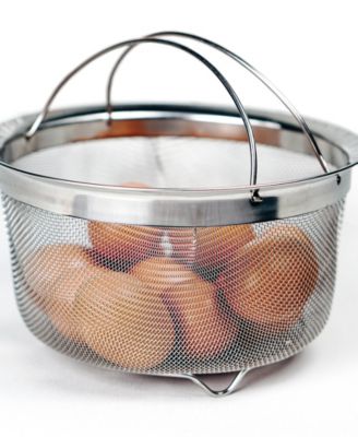 Endurance Stainless Steel 3 Quart Mesh Basket With Folding Handles