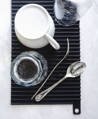 Silicone 12x7" Black Sink Mat/Hot pad