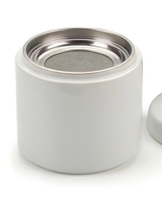 6 Cup Ceramic White Grease Keeper