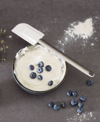 Endurance Stainless Steel Silicone 10" x 2" White Spatula