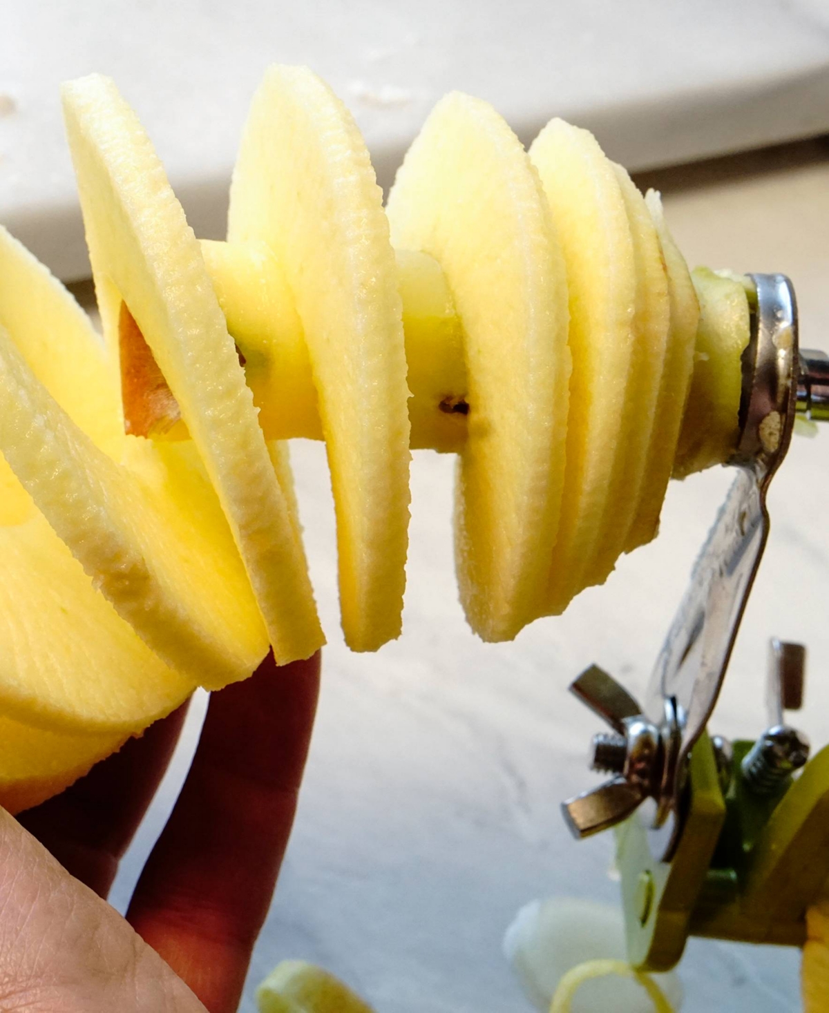 Rsvp International Stainless Steel 12x4x5" Apple Slicer-Corer-Peeler