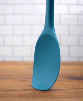 Silicone Coated Steel 11" x 2.25" Ela Series Turquoise Spoon