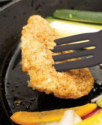 Silicone Coated Steel 11" x 2.25" Ela Series Black Fork