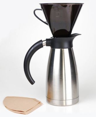 Plastic 7" x 6.25" x 6.5" Manual Drip Coffee Filter Cone