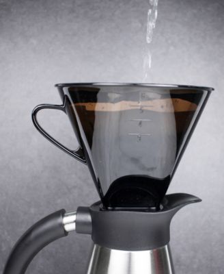 Plastic 7" x 6.25" x 6.5" Manual Drip Coffee Filter Cone