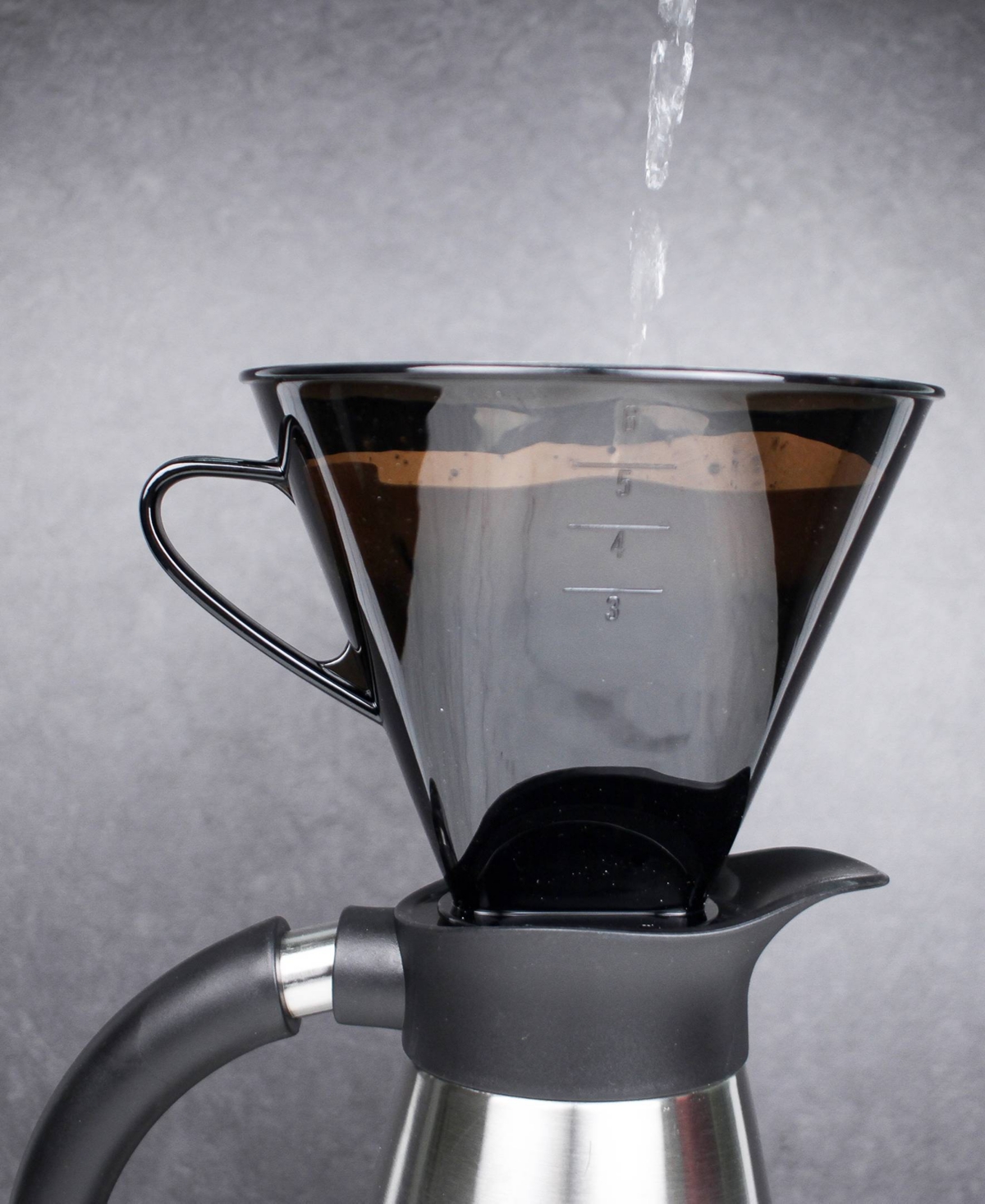 RSVP INTERNATIONAL PLASTIC 7" X 6.25" X 6.5" MANUAL DRIP COFFEE FILTER CONE 