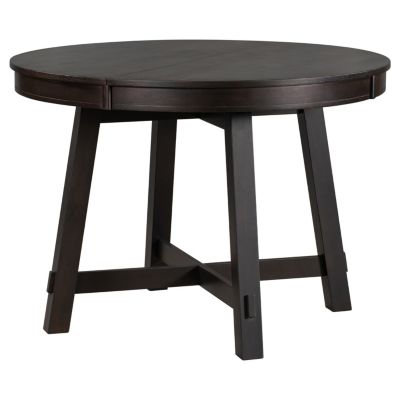 Streamdale  Furniture 1 pc oak wood  Classic Farmhouse Round Dining Table