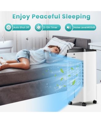 4-in-1 Evaporative Air Cooler w/ Fan & Humidifier Remote Control Ice Packs