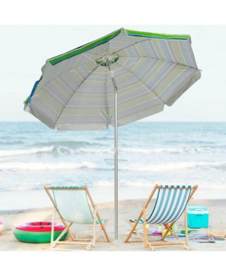 6.5FT Patio Beach Umbrella Sun Shade Tilt